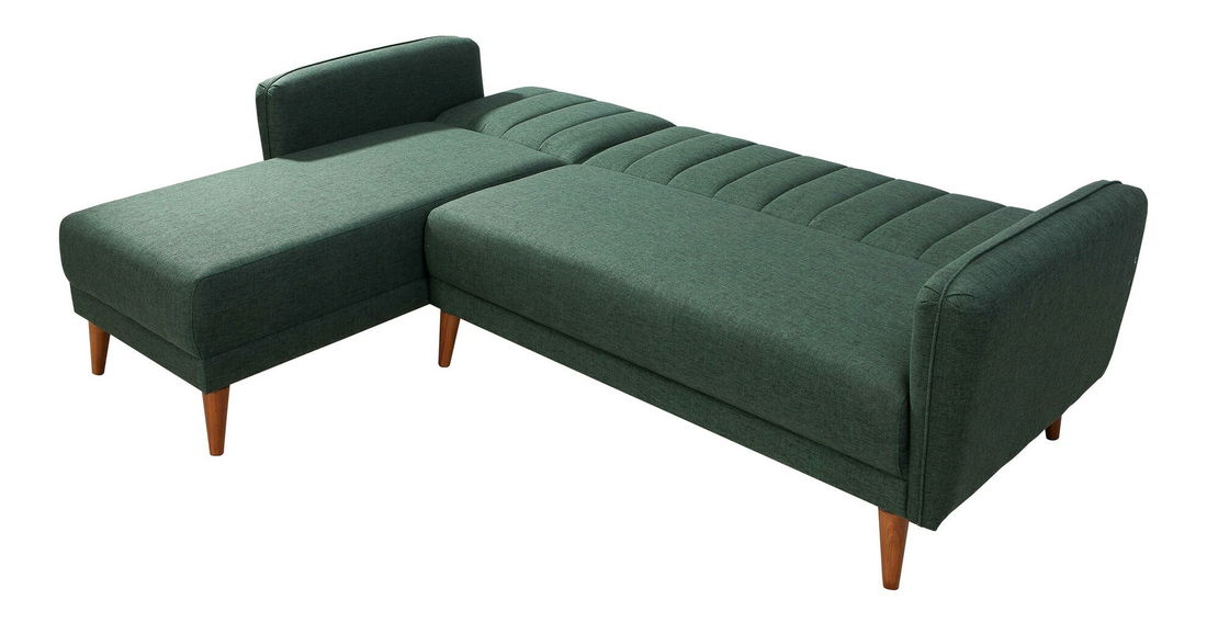 Rohová sedacia súprava Adrie (L) (Tmavá zelená)