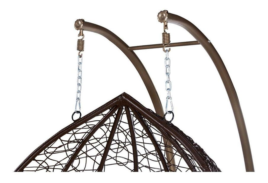 Viseći dvosjed Deber (bakar + smeđa + krem) 