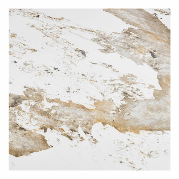 Jedálenský stôl Alomeria 4 (biela + hnedá)