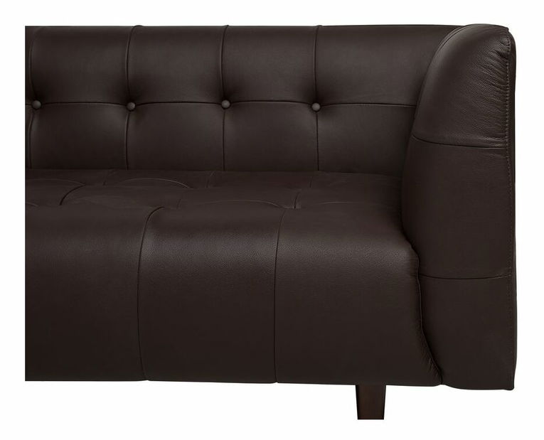 Háromszemélyes bőr kanapé Belper (barna)