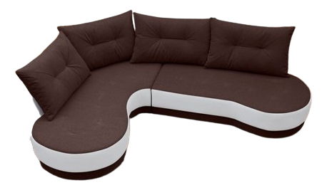 Colțar Adam (Maro închis + Alb) (S)