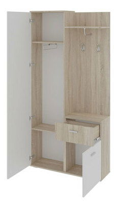 Skriňa do predsiene Climax (dub sonoma + biela)