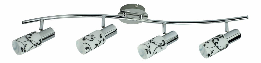 Bodové svietidlo Blossom 6178 (chrómová + opálové sklo)