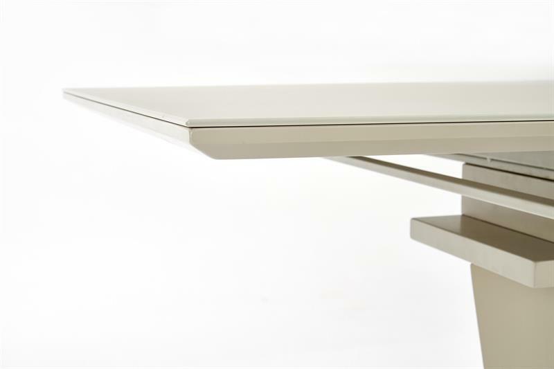 Blagovaonski stol na razvlačenje 140-180 cm Suena (bijela + srebrna) (za 6 do 8 osoba)