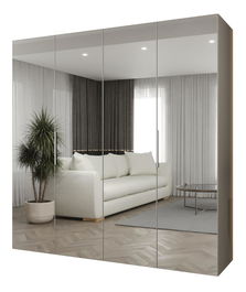 Ormar za garderobu 200 cm Mirabella 3 (kašmir + kašmir)