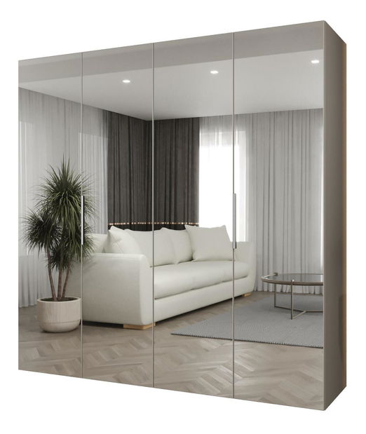 Ormar za garderobu 200 cm Mirabella 3 (kašmir + kašmir)