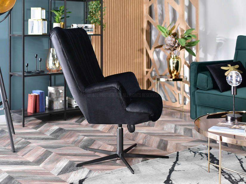 Fotoliu relax Elesenta (negru)