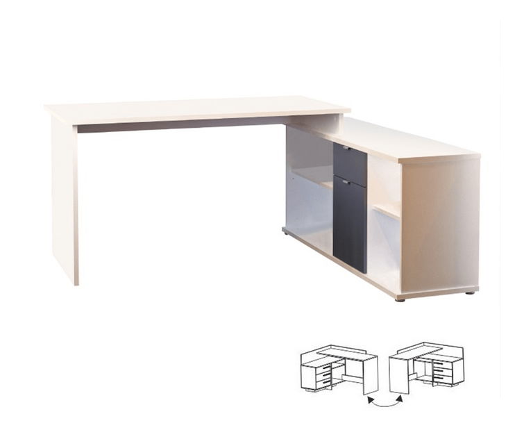 Masă PC de colț Dasys VE 02 (gri)