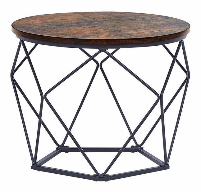 Set 2 ks konferenčných stolíkov Brunko (tmavé drevo)