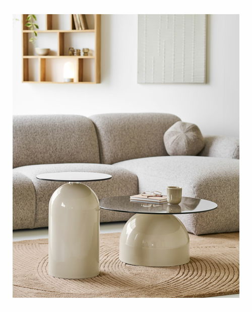 Konferenčný stolík Roveria 1 (béžová + sivá)