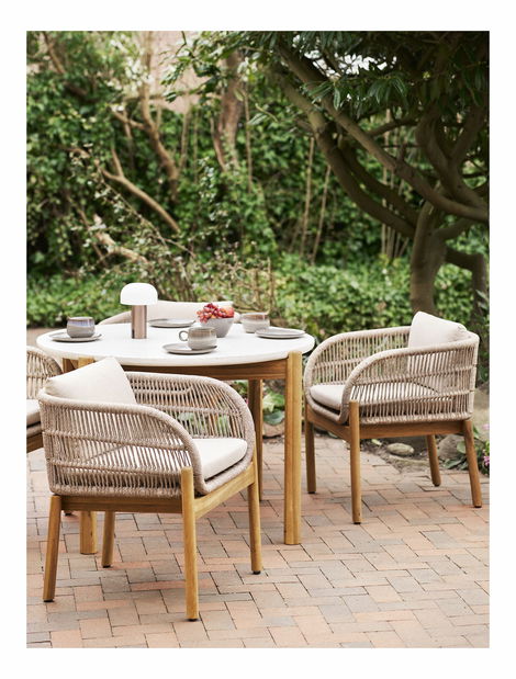 Vonkajšia LED lampa Snaloria (biela + medená)