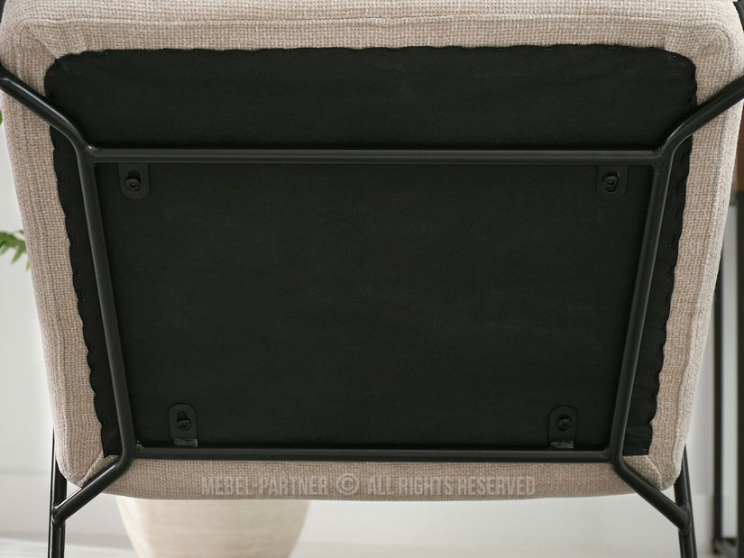 Kreslo Elba (krémová + orech)