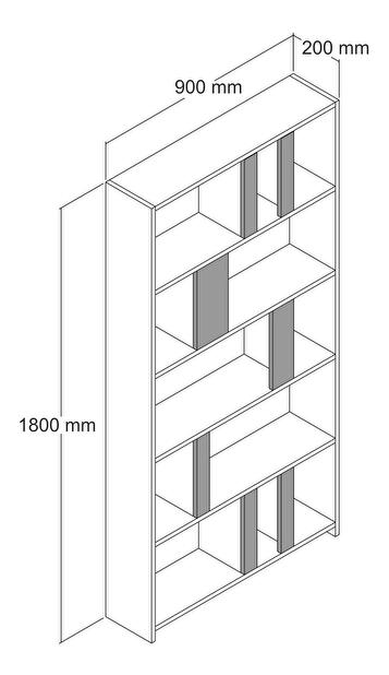 Regál Limba (fehér + sárga)