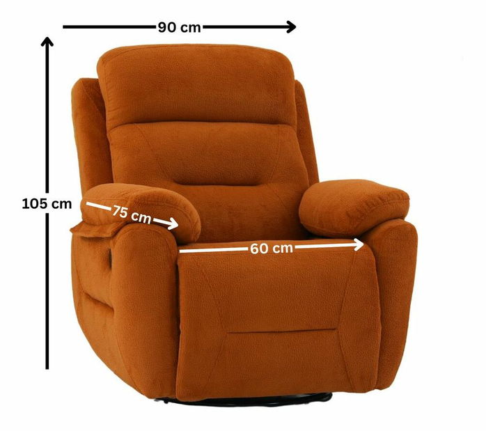 Polohovateľné kreslo Comforto M (červená)