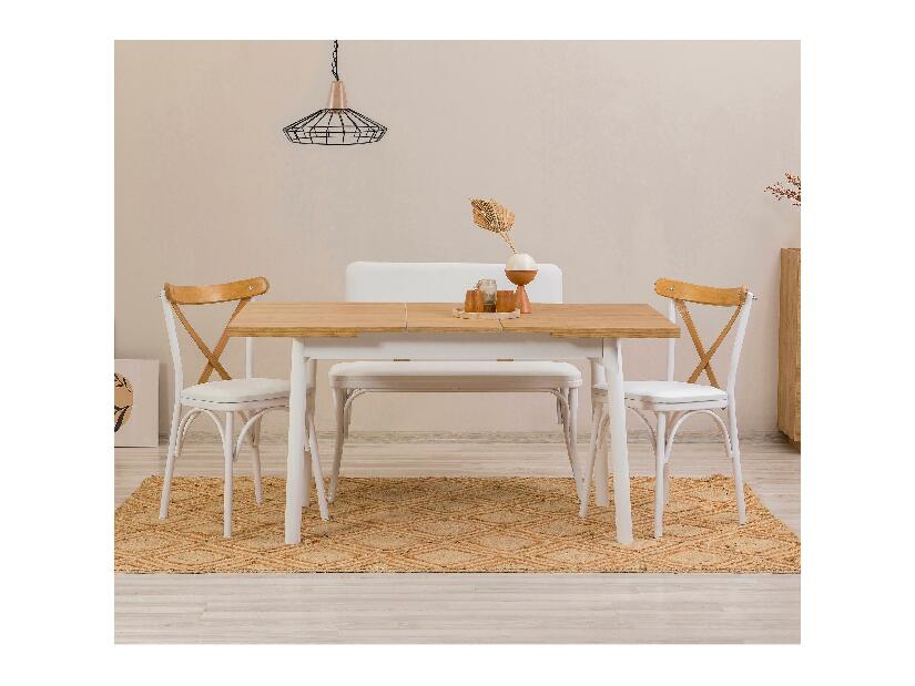 Set mobilier sufragerie Duvasa 23 (alb) (pentru 4 persoane)