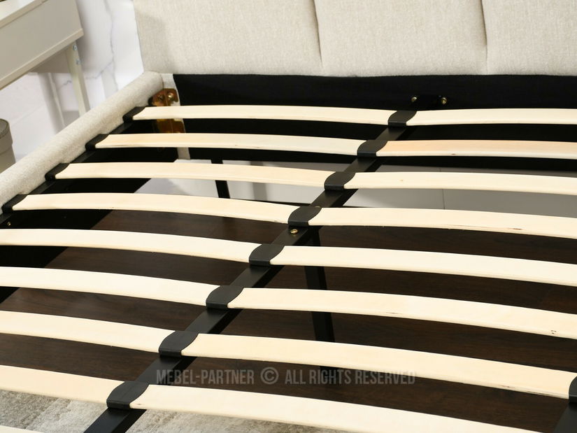 Bračni krevet 160 cm Golpe 160 (krem + crna)