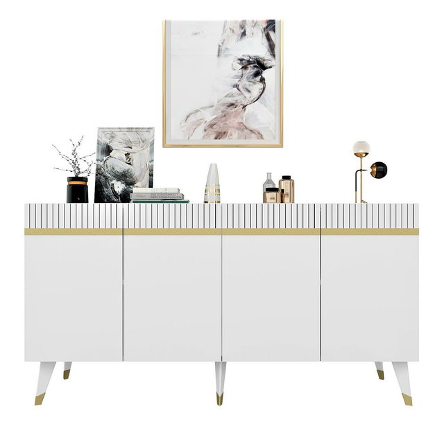 Szekrény Mekebu 2 (fehér + arany) 