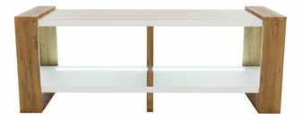 TV stolík Nicolas (biela) (s RGB LED osvetlením)