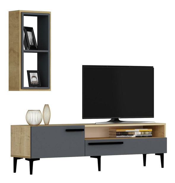 Mobilier living Sepada 2 (stejar + antracit) 