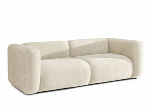 Pohovka dvojsedačka Baltza (béžová + čierna)