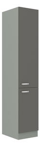 Horná kuchynská skrinka Gonir 40 DK-210 2F (korpus: sivá + front: lesk sivý)