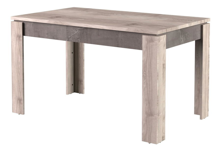 Masă de sufragerie extensibilă Japon (castan nairobi + onyx) (pentru 4-6 persoane)