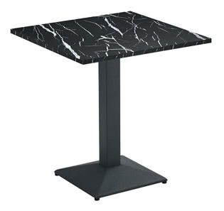 Jedálenský stôl Rahola 1 (čierny mramor + čierna) (pre 2 osoby)