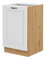 Dolná kuchynská skrinka Sheila 60 D 1F BB (dub artisan + biela)