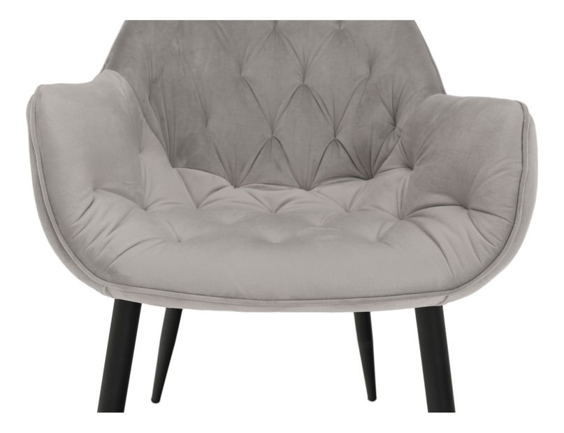 Dizajnové kreslo Feddy (svetlosivá)