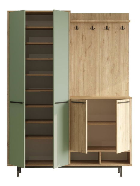 Panou hol Opuntia 1 (Stejar + Verde) 