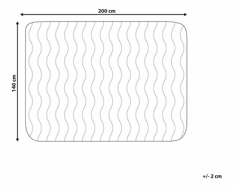 Chránič na matrac 200 x 140 cm Pekza (biela)