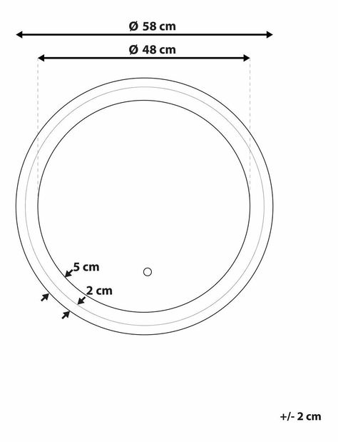 Oglindă de perete Blade (argintiu)