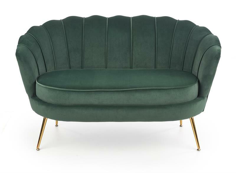 Kanapé Altha XL (zöld + arany)