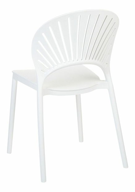 Set 4 ks jedálenských stoličiek Ostza (biela)