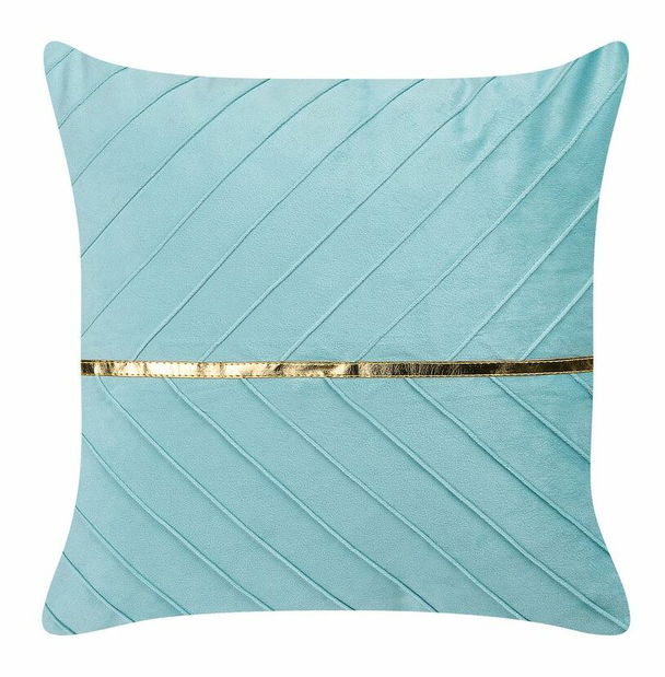 Sada 2 ozdobných vankúšov 45 x 45 cm Confety (modrá)