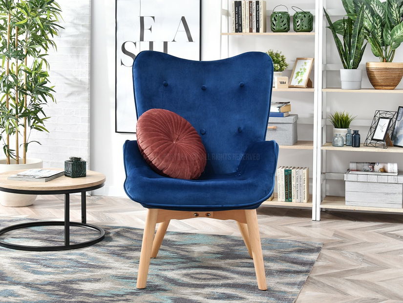 Fotel Nutri (tengeri + fekete)