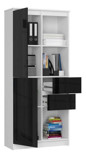 Raft Rizwan (Alb + Negru lucios )