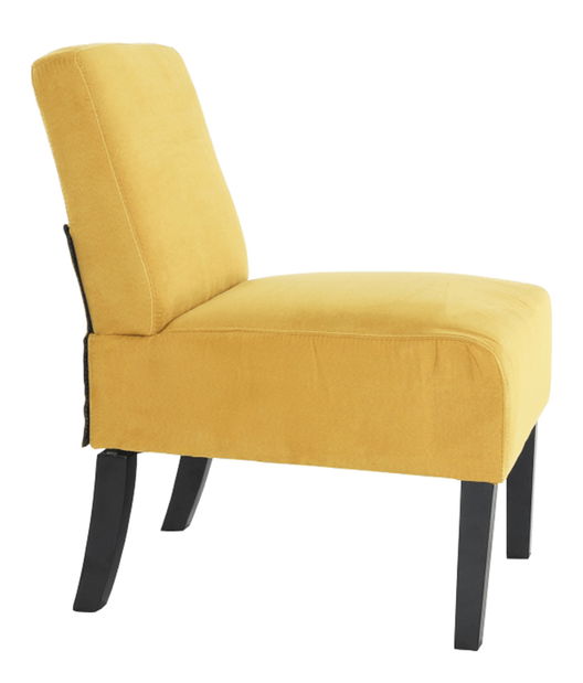 Kreslo Henriot (horčicová + čierna) *výpredaj