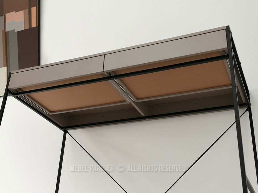 PC asztal Unica (bézs + fekete)