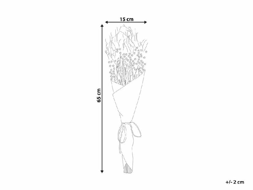 Buchet flori uscate Cheyenne (portocaliu)