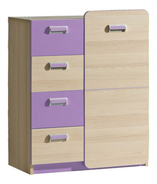 Komoda Lavendon L6 (ljubičasta) 