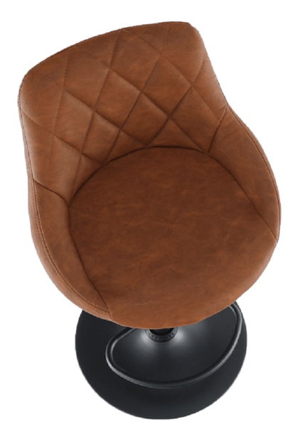 Barová stolička Teken (koňaková + čierna)