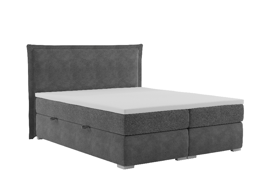 Pat matrimonial Boxspring 180 cm Topass (cu sp. depozitare)