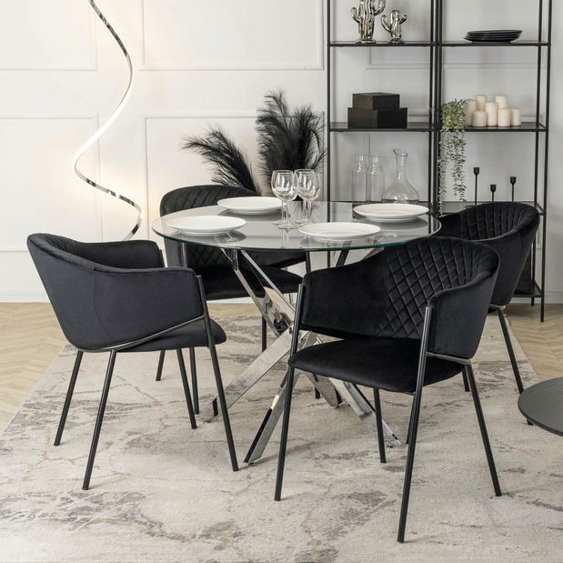 Blagovaonski stol Supremas 2 (krom) (za 4 osobe)