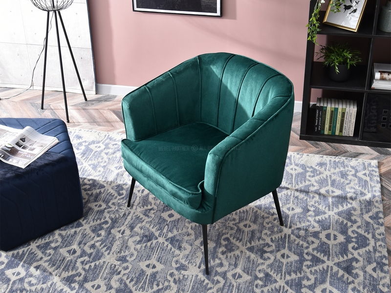 Fotelja Etimee F (zelena + crna)