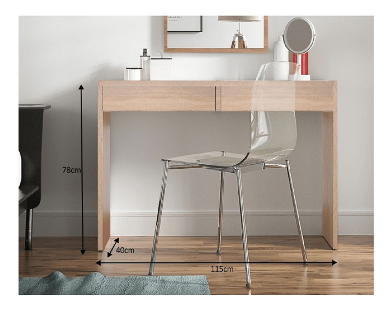 Masă de toaletă Valotina (stejar sonoma)