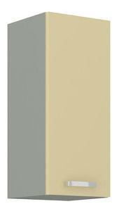 Dulap superior de bucătărie Kelyn 30 G-72 1F (Cadru: crem lucios + front: gri)