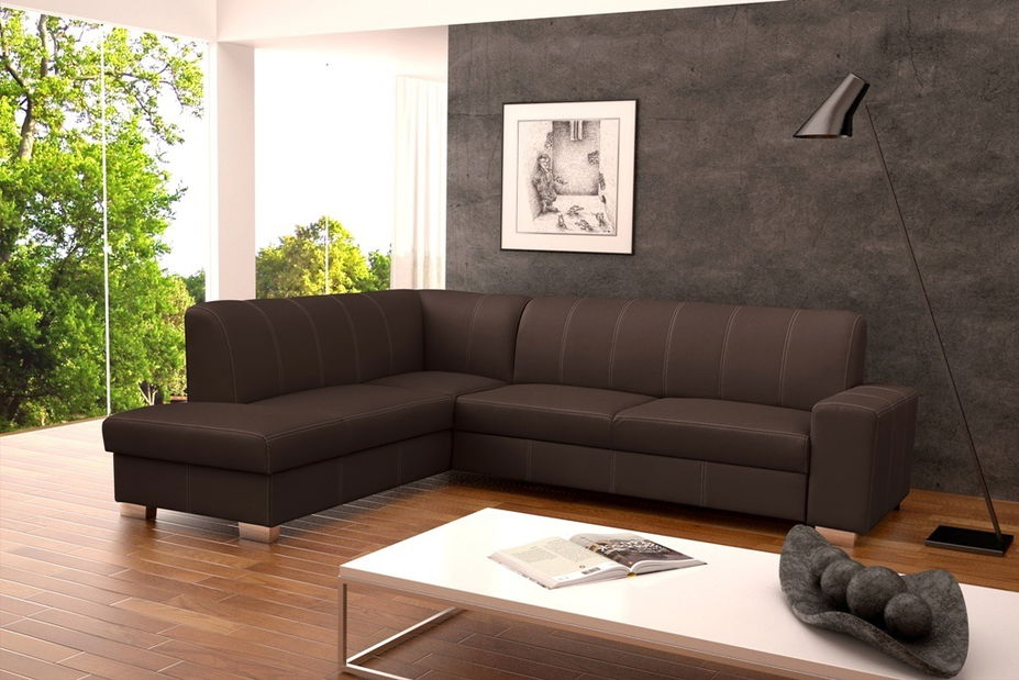 Sarokkanapé Seymour (sötétbarna) (B)