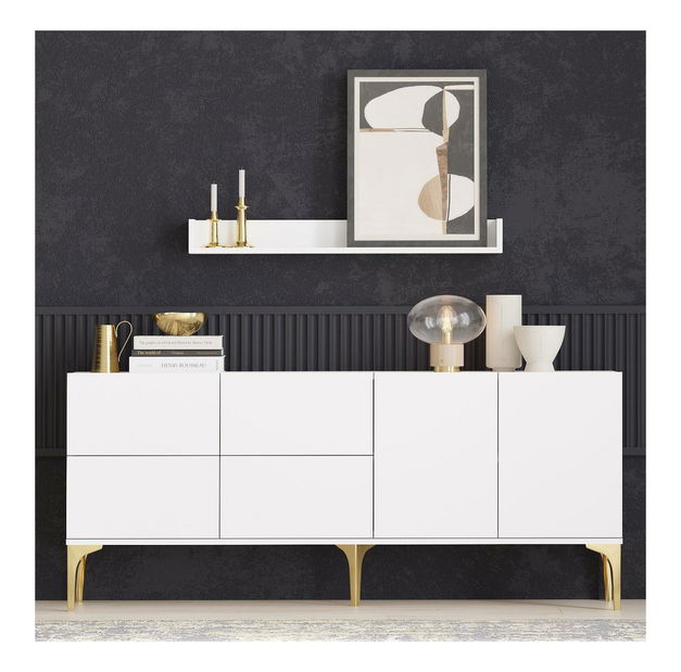 Skrinka Lipamo 2 (biela + zlatá) 