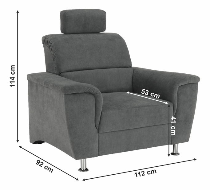 Fotel Santiago (szürke)